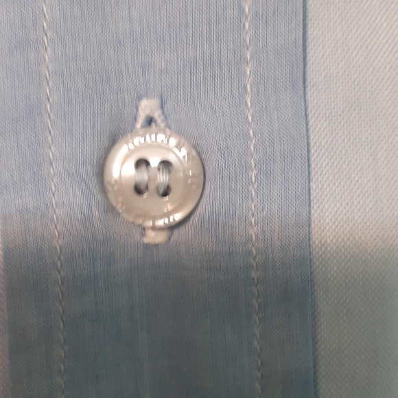 Tiger of Sweden MEN 16" BLUE BUTTON DOWN L/SLEEVE - Picture 4 of 7